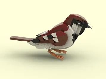 Thumbnail 1 of 6 for Sparrow (Passer italiae) Life size version