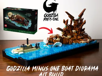 Thumbnail 1 of 6 for Godzilla Minus One Boat Diorama