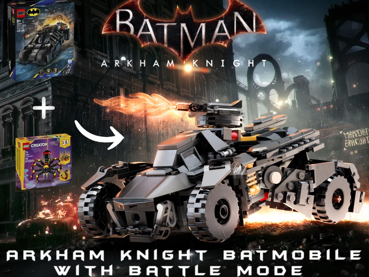 Preview image for Arkham Knight Bat-Mobile with Battle Mode