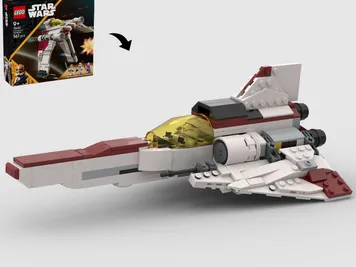 Thumbnail 1 of 10 for Colonial Viper - Alternate Build of 75432 V-19 Torrent Starfighter
