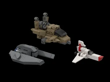 Thumbnail 1 of 5 for Microscale Fighters Battlestar Galactica