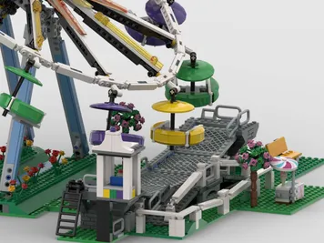 Thumbnail 3 of 5 for Fairground Paratrooper ride (alt build of 10247)