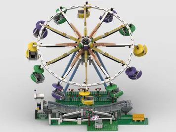 Thumbnail 4 of 5 for Fairground Paratrooper ride (alt build of 10247)