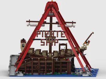 Thumbnail 2 of 9 for ThemePark Pirateship ride