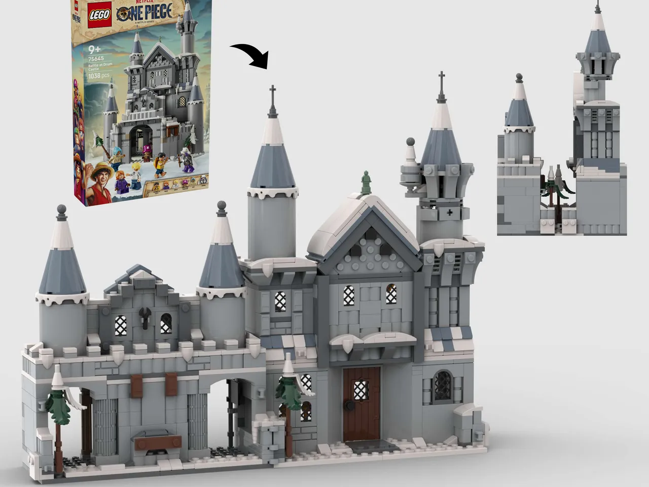Preview image for Medieval Winter Town Book Nook - Alternate Build of 75645 Battle at Drum Castle