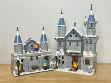 Thumbnail 3 of 10 for Medieval Winter Town Book Nook - Alternate Build of 75645 Battle at Drum Castle