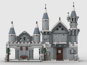 Thumbnail 7 of 10 for Medieval Winter Town Book Nook - Alternate Build of 75645 Battle at Drum Castle