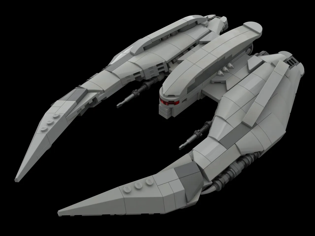 Preview image for Battlestar Galactica Cylon Raider minifig scale