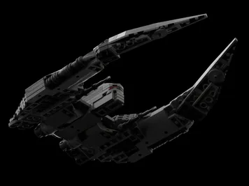Thumbnail 3 of 6 for Battlestar Galactica Cylon Raider minifig scale