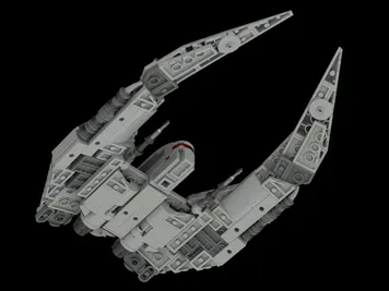 Thumbnail 5 of 6 for Battlestar Galactica Cylon Raider minifig scale