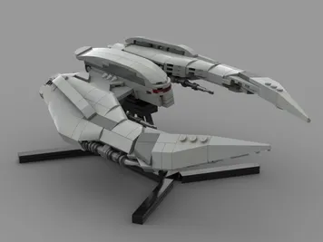 Thumbnail 6 of 6 for Battlestar Galactica Cylon Raider minifig scale