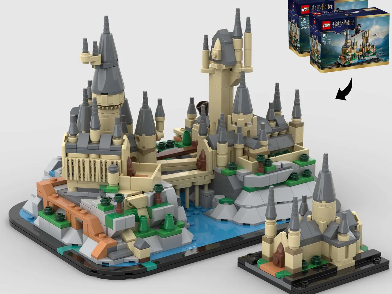 Preview image for Mini Hogwarts Castle: Expanded Edition - Alternate Build of 2 x 40975