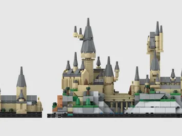 Thumbnail 8 of 10 for Mini Hogwarts Castle: Expanded Edition - Alternate Build of 2 x 40975